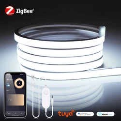 USB Tuya COB LED Strip 5V ZigBee Wifi Dimmer Switch Neon Light LED Tape With LED Controller Smart Dimmable Lamp Indoor Decoratio