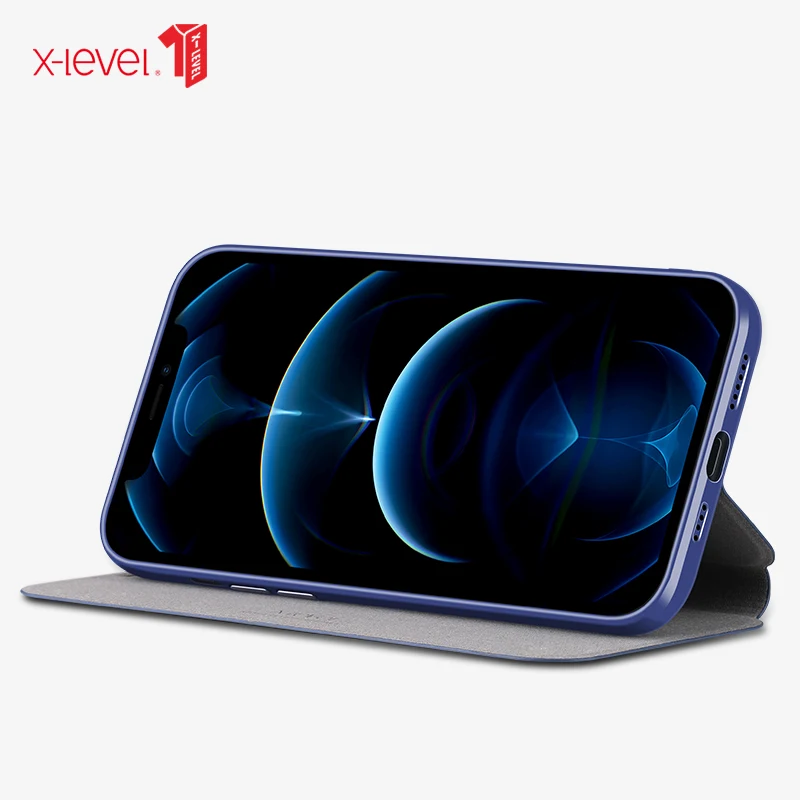 For iPhone 14 Pro Max Case Flip Leather + TPU Protective Back Stand Cover For iPhone 14 Pro Max funda X-Level