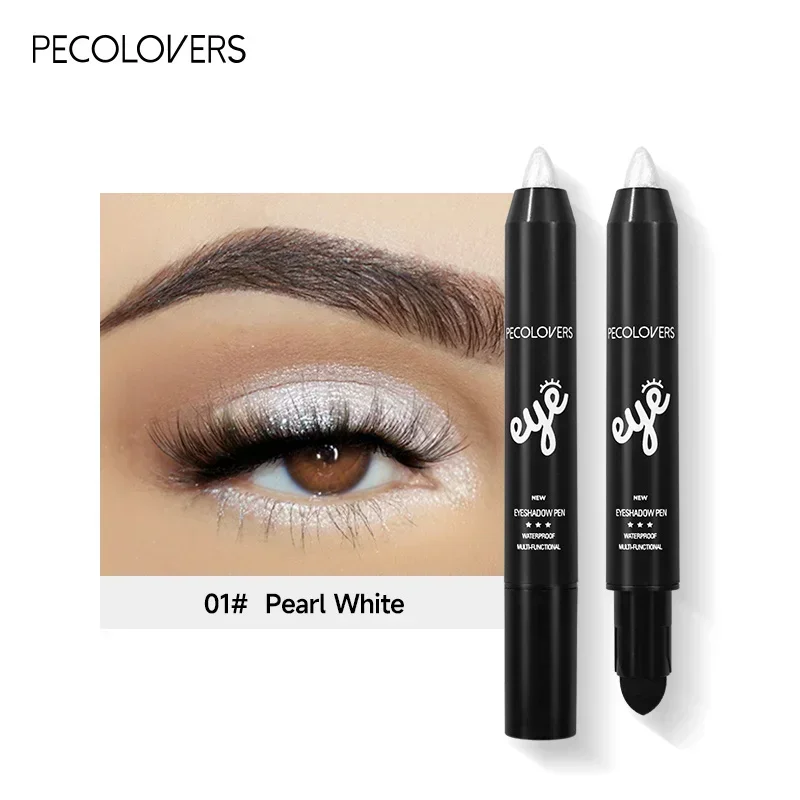 6 Colors Pearlescent Eyeshadow Eyeliner Pencil Glitter Matte Eye Shadow Makeup Pigment Silkworm Eyeshadow Pen