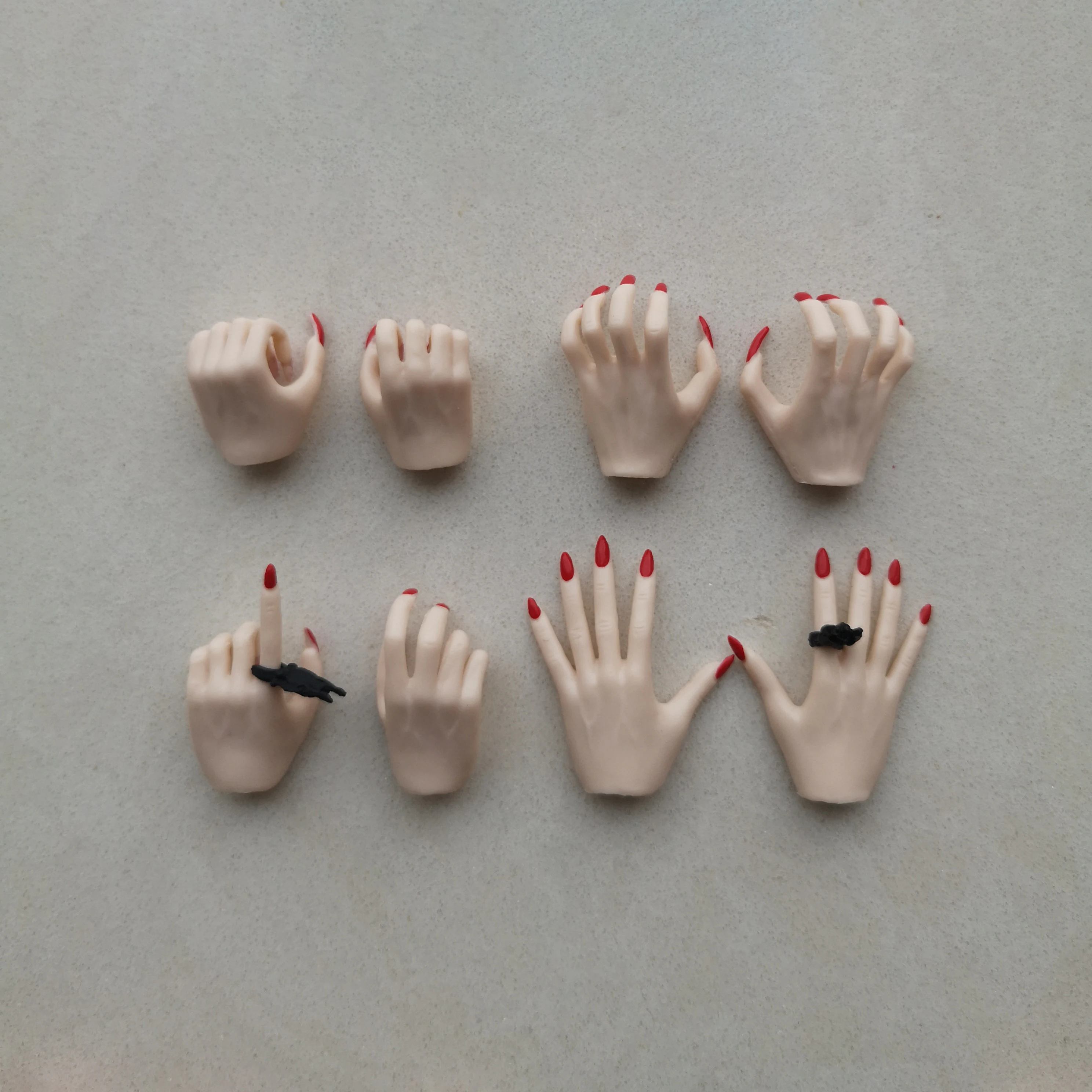 1/6 Replaceable Nail Fingers Hand Model Fit 12