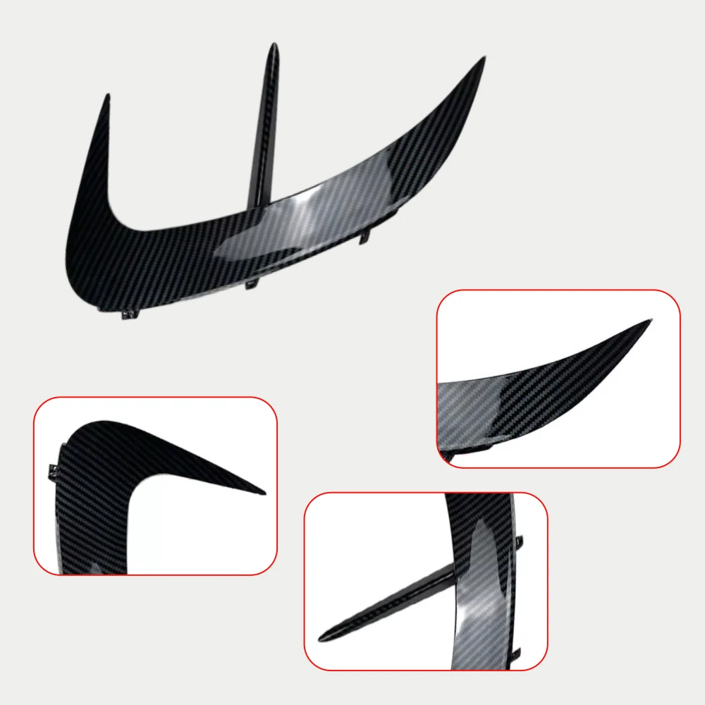 Rear Bumper Splitter Spoiler Air Vent Cover for Mercedes-Benz C-Class W206 C200 C220 C260 C300 AMG 2022-2024