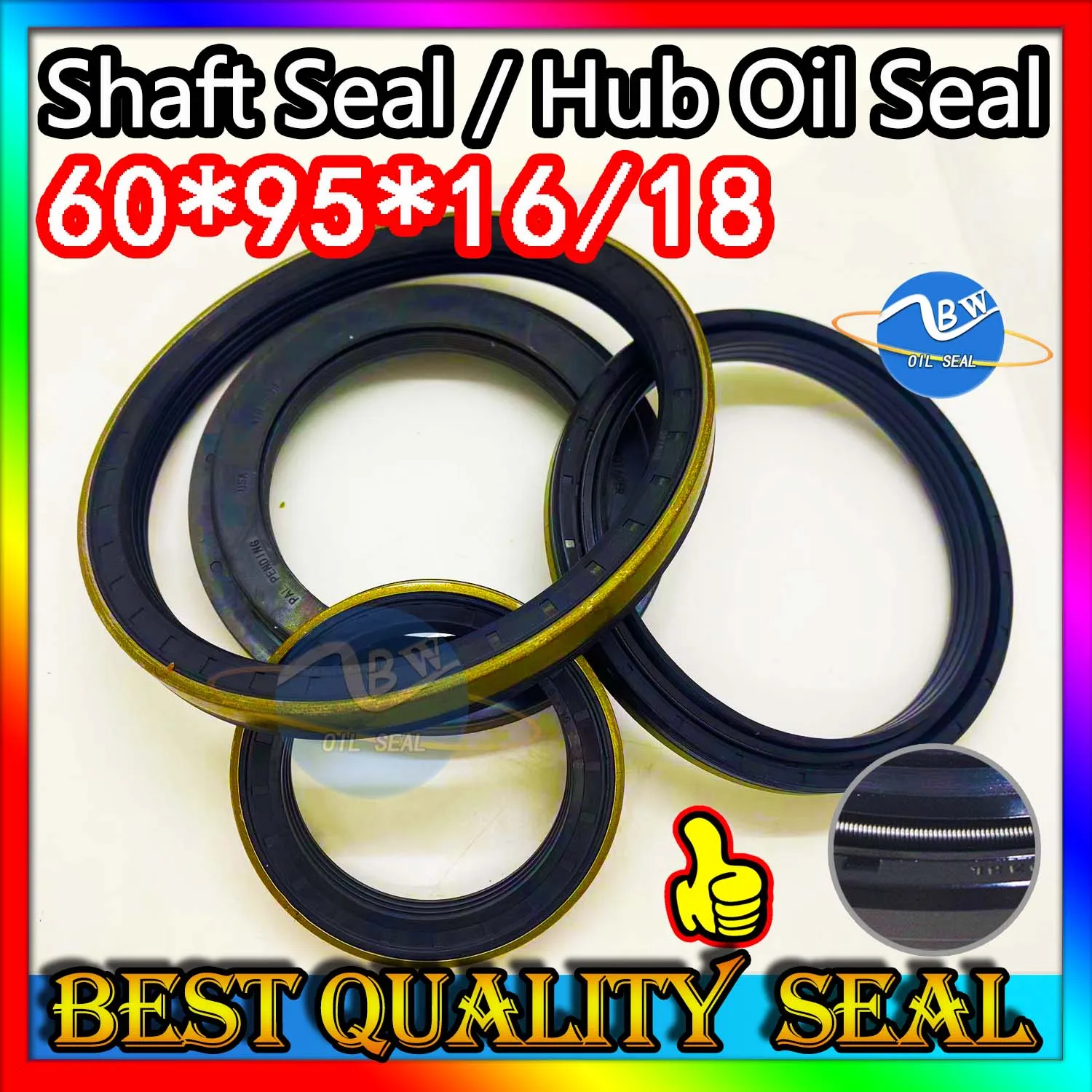 Cassette Oil Seal 60*95*16/18 Hub Oil Sealing For Tractor Cat 60X95X16/18 Nitrile NBR Nok Washer Skf Orginal Quality Heavy