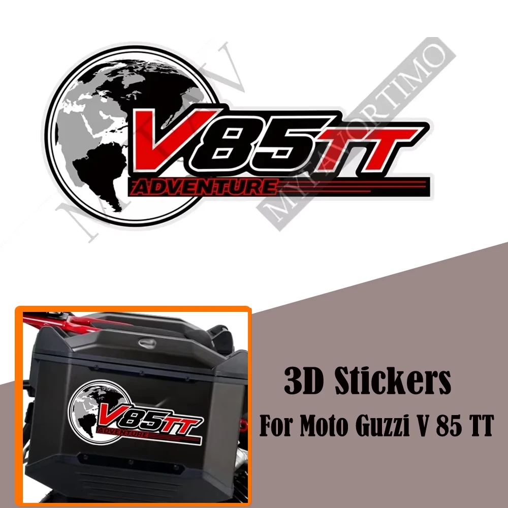 

New For Moto Guzzi V 85 TT Tank Pad Protector Stickers Decal Luggage Emblem Logo Cases Trunk V85TT