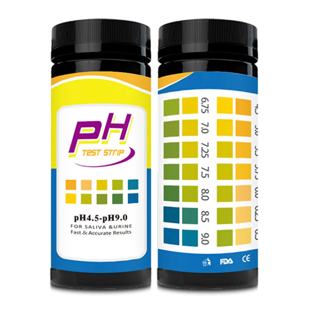 Health Assessment PH Test Strips Saliva Test Strips Testing Kit User-friendly Instructions 100 Test Papers For Health Analysis