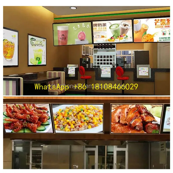 Werbemaschine für Mietdarstellung, Wandhalterung, 18,5, 21,5, 27, 32, 43 Zoll LCD-Bildschirm, Smart Media Player, Digital Signage