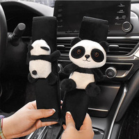 1pc Cute Cartoon Panda Animal Car Seatbelt Cover Seat Belt Children Harness Cushion Auto Shoulder Strap Protector Pad for Kids