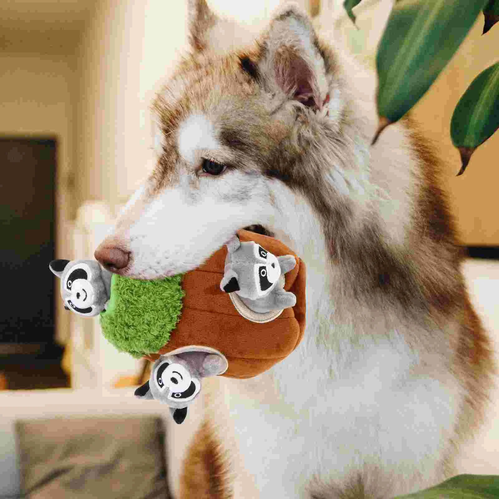 4 Pcs Pet Toy Attracting Dogs Chew Animal Jaw Muscle Development for Pets Interactive Plush Shape