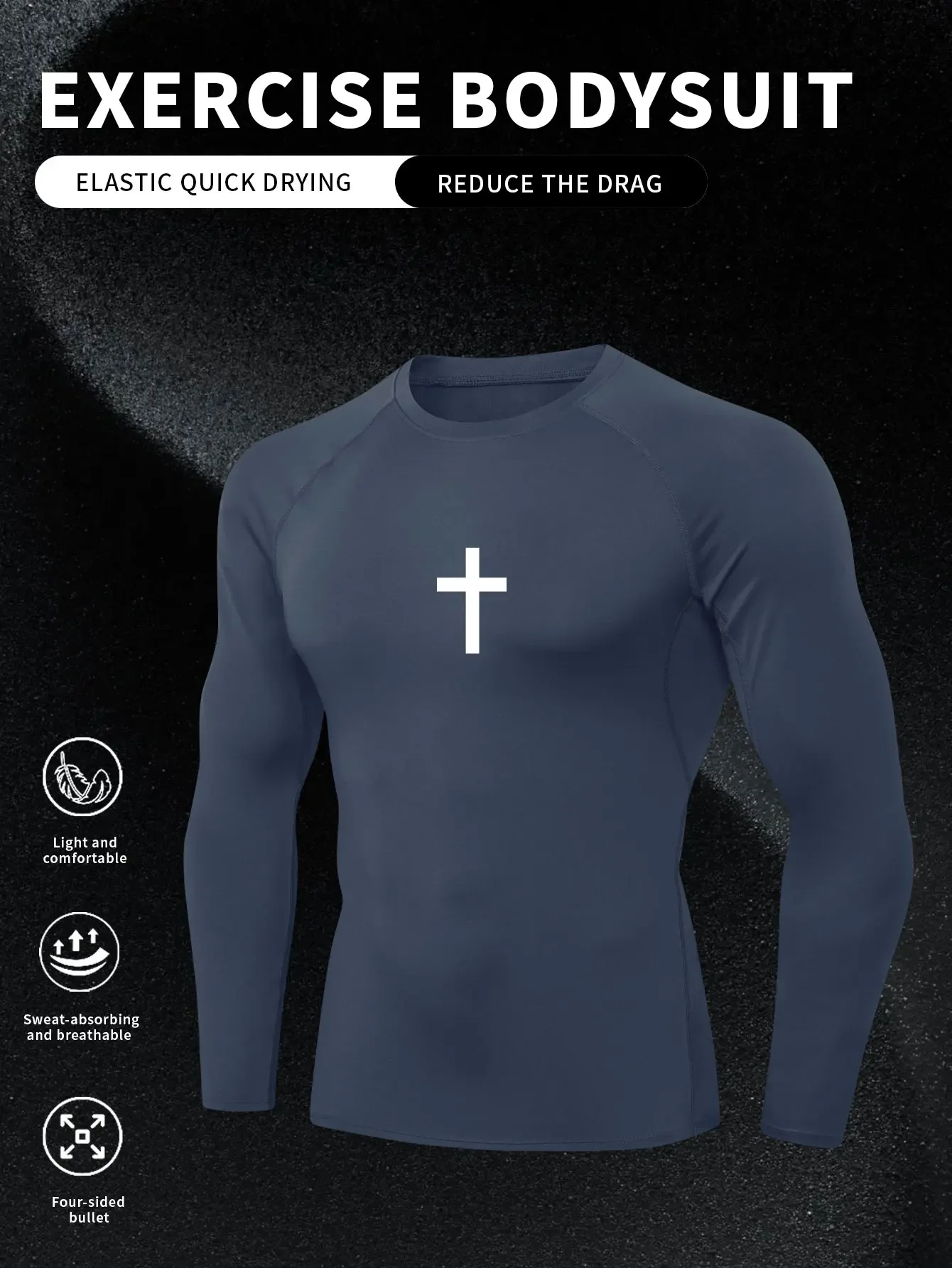 تي شيرت مطبوع بأكمام طويلة ثنائي الأبعاد، ملابس رياضية ضيقة للتدريب على كرة السلة للخريف والشتاء #3