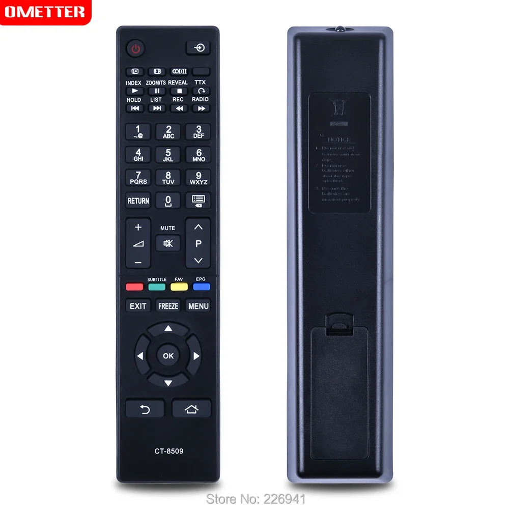 

Accoona New Remote Control CT-8509 Use for Toshib A Smart TV Remoto Controller