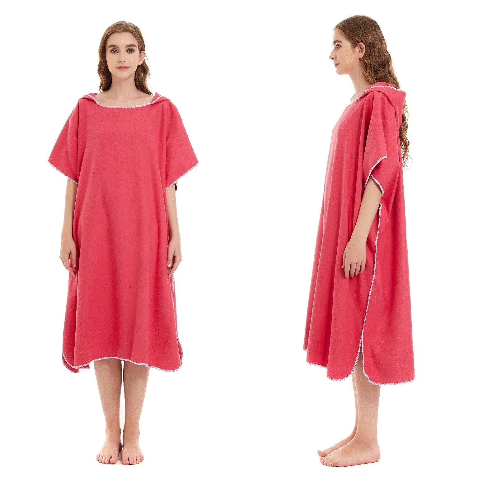 Microfiber Hooded Towel for Swim Beach Travel Quick Dry Changing Robe Cape Bath Towel Bathrobe Surf Poncho Sauna Unisex