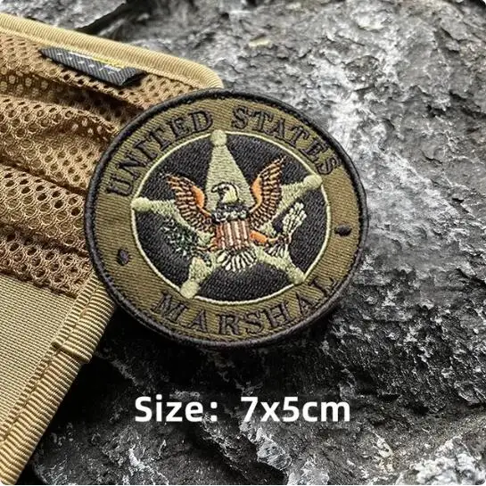 United States of America Bailiff Vest Sticker Embroidered Hook and Loop Badge Tactical Armband Chest Stickers Military Patches