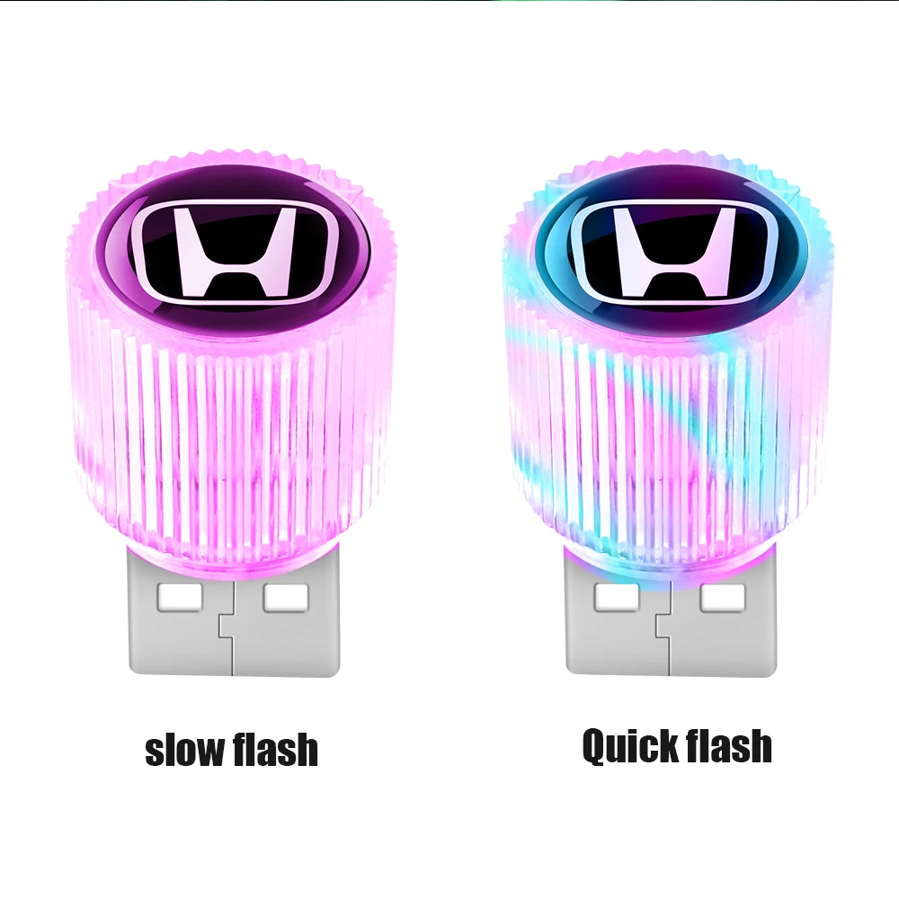 USCar Mini USB LED Ambient Light Decorative Atmosphere Lamp For Honda Mugen Power Civic Accord Odyssey City CRZ CRV Spirior view 3