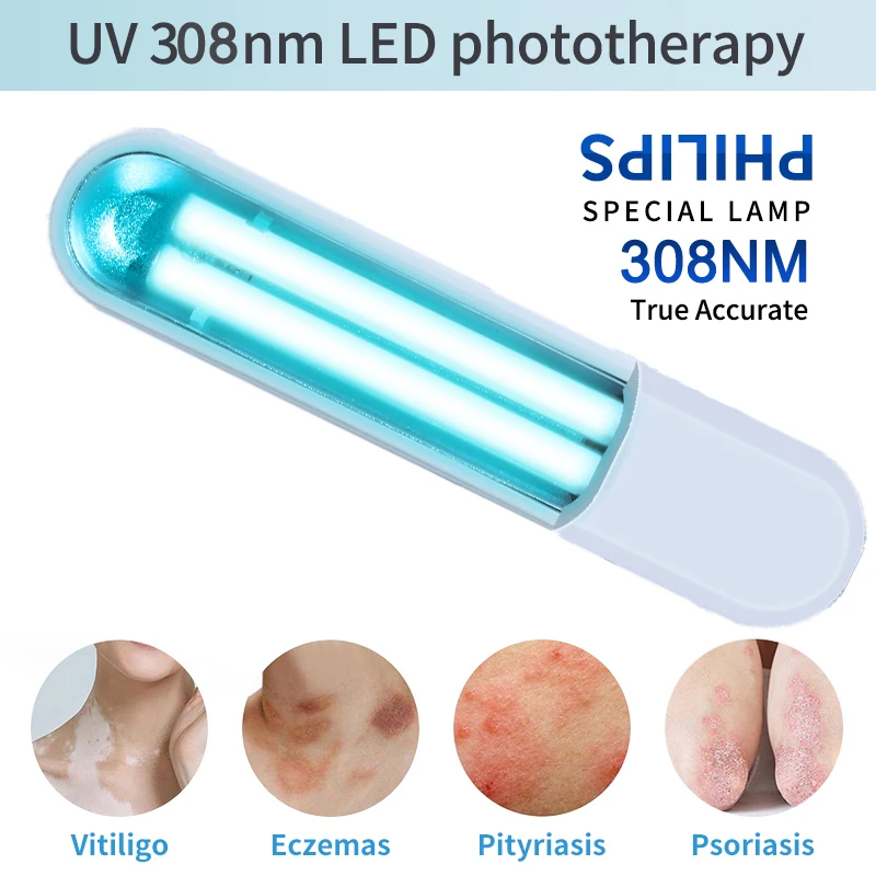 

308nm Narrowband Uvb Phototherapy Instrument Anti-Vitiligo Treatment Psoriasis Ultraviolet Therapy Device Eczema Therapy Lamp