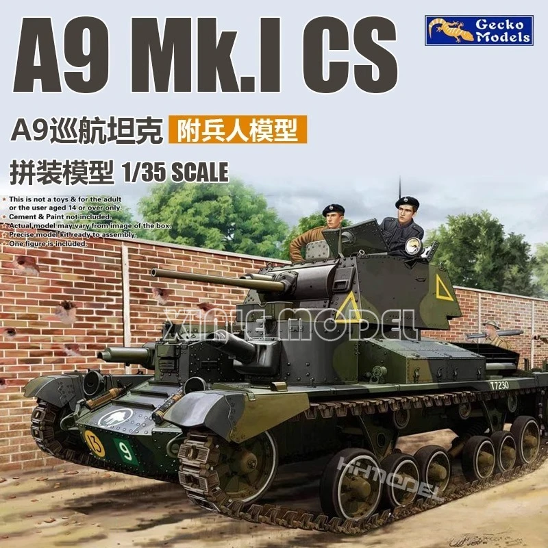

Конструкторы модели Gecko 1/35 35GM0004 UK Cruiser Tank A9 Mk.I CS, комплект модели солдата в сборе, для военной игрушки, модели хобби
