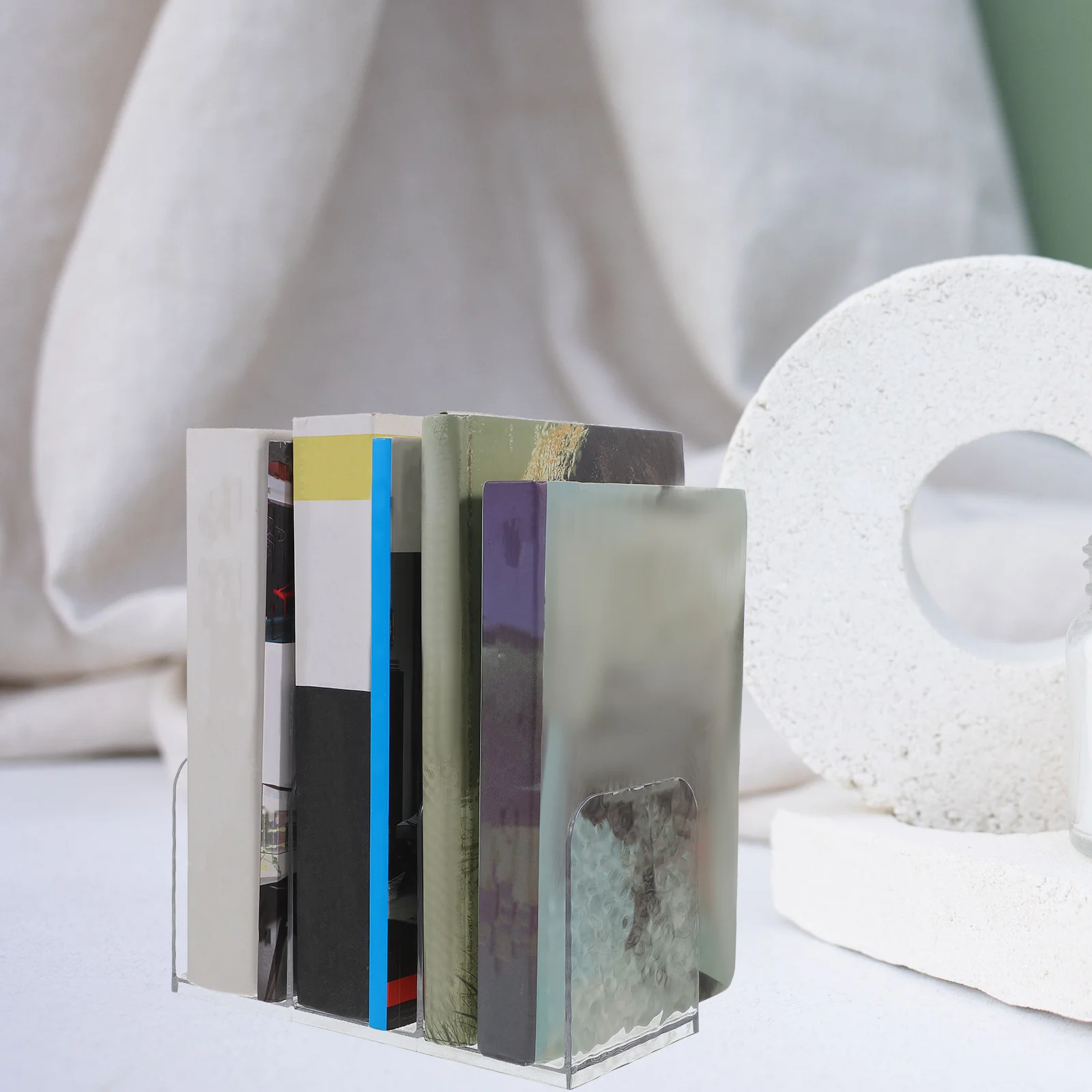 Büro Bücherregal Desktop Datei Dokument Lagerung Rack Acryl Dokument Organizer Datei Halter Desktop-Organizer Schule Lagerung Rack