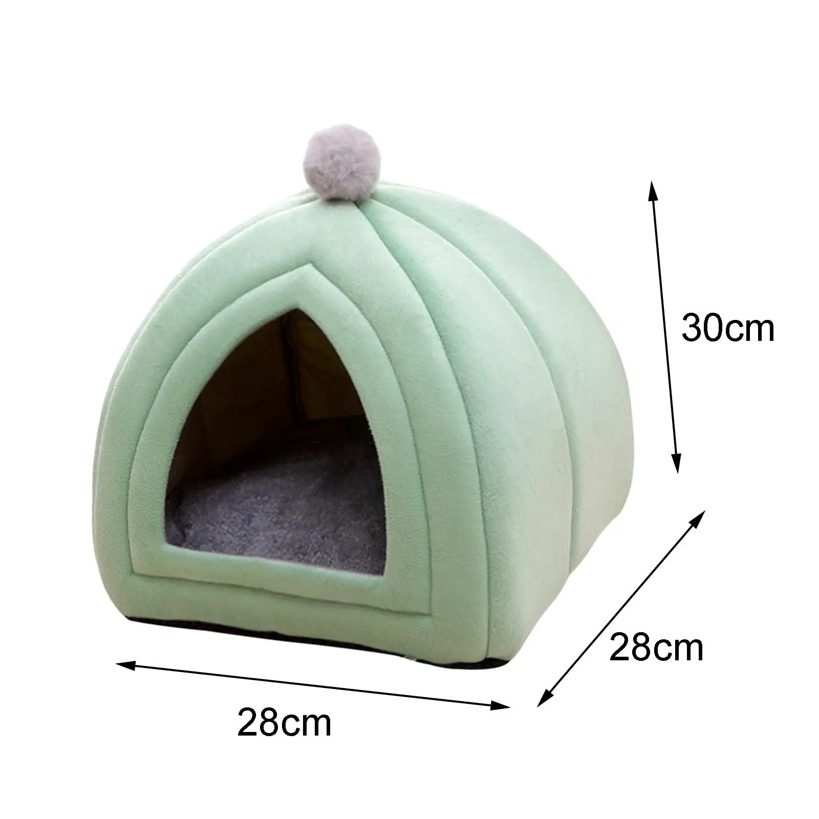 น่ารักสัตว์เลี้ยงแมวเตียงลูกสุนัขสุนัขบ้านฤดูหนาว WARM Washable Sleeping Cushion โซฟากํามะหยี่ Nest สบายถ้ําเต็นท์สําหรับในร่ม