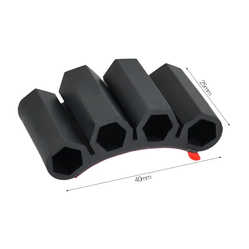 Magnetic Bit Holder 3/4 Holes Screwdriver Bit Holder Drill Bit Stand Storage Case with 3M Adhesive Tape Power Tools Accessories