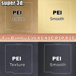 バンブラブビルドプレート257x257スプリングスチールシートPEO H1H PEYシートA1 X1C P1S BAMBU PEIビルドプレート3Dプリンター竹ラボプレート 10ベストセールスPEIベッド-6