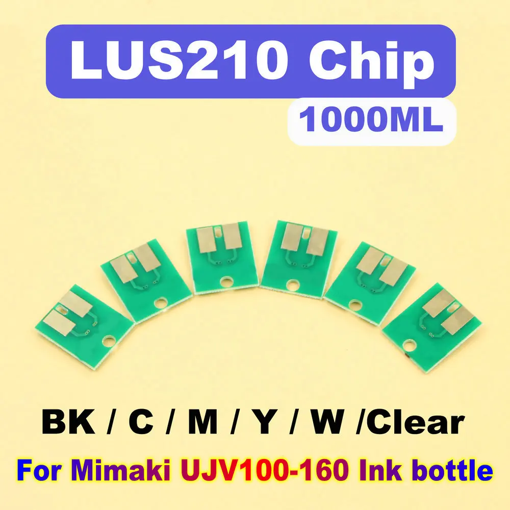 LUS210 Ink Bottle LUS 210 Chip For Mimaki UJV100 160 1000ML Disposable Printer UV Ink Chip One Time Use Chip Lus 210 Print Chips