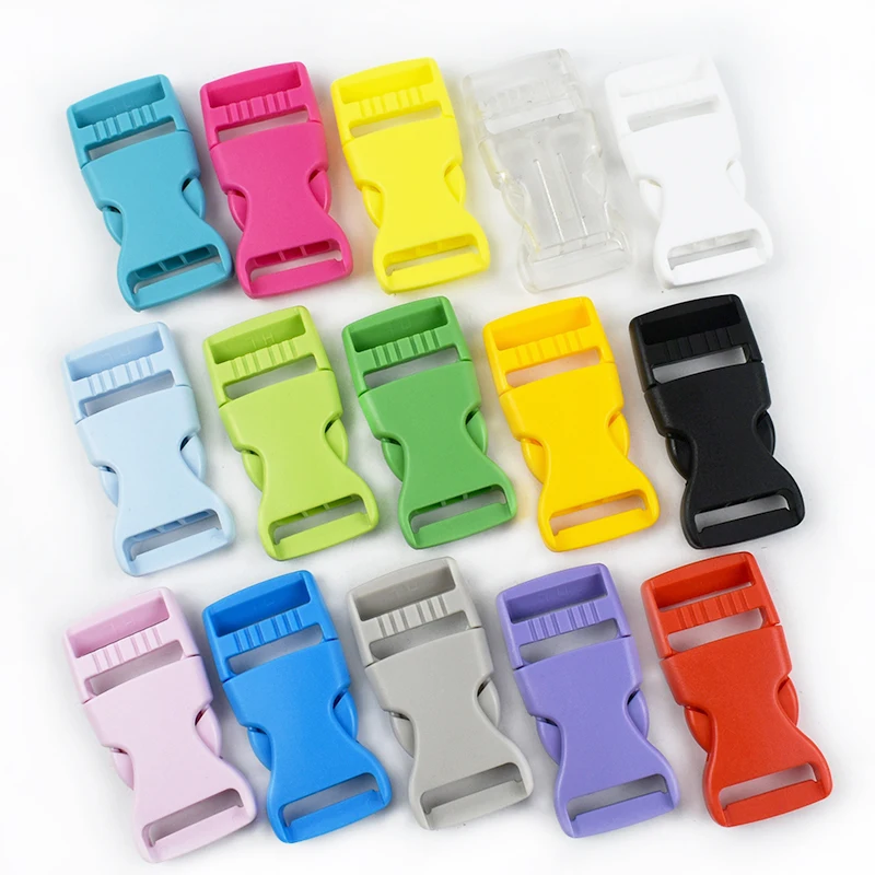 

20Pcs Backpack Strap Plastic Release Buckle 10-38mm Belt Buckles Luggage Webbing Closure Hook Dog Collar Clasp Clip Accessories