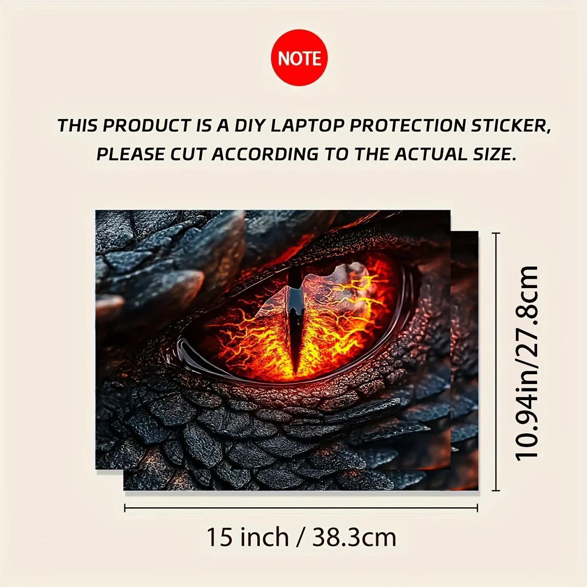 2-Piece decorative laptop case for portable computers. These waterproof and scratch-resistant stickers can be used on laptops