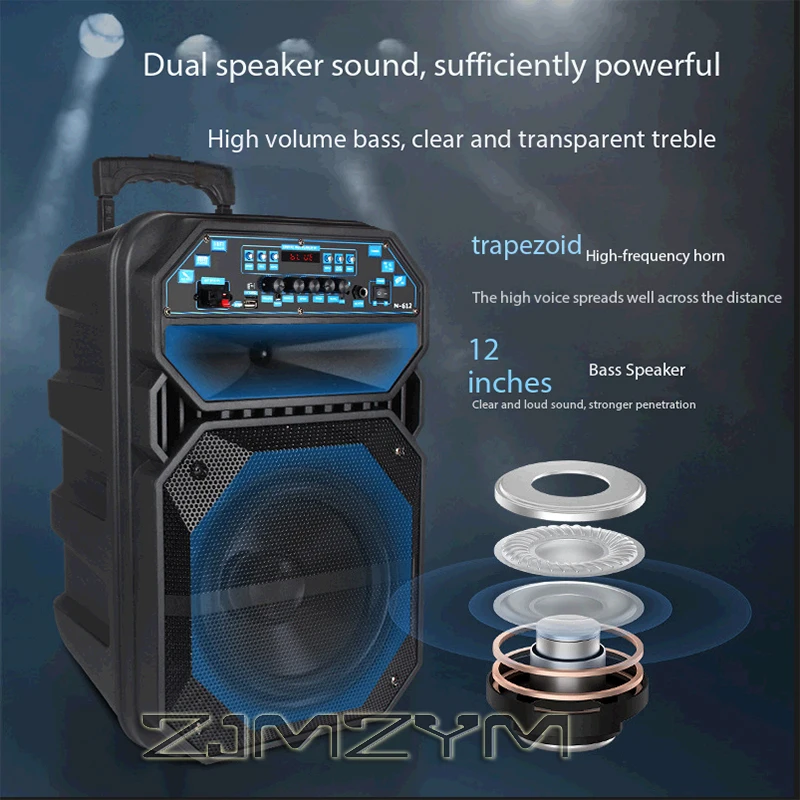 12-Inch Portable Bluetooth Spe - đánh giá và giá Pa Sound System Battery Portable Outdoor