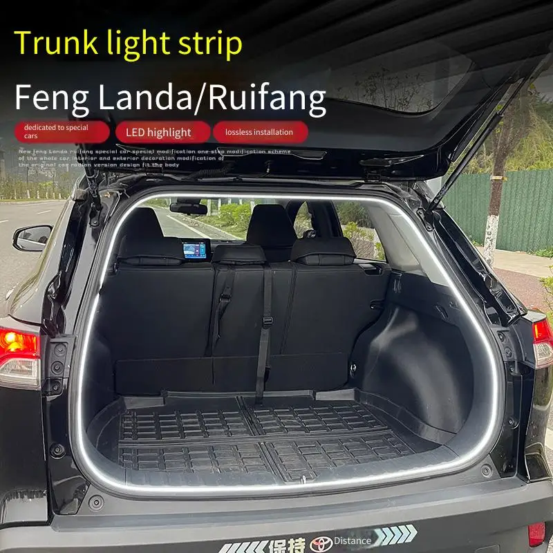 Suitable for Toyota Fenglanda Corolla Ruifang LED trunk light strip modification and dedicated rear trunk lighting