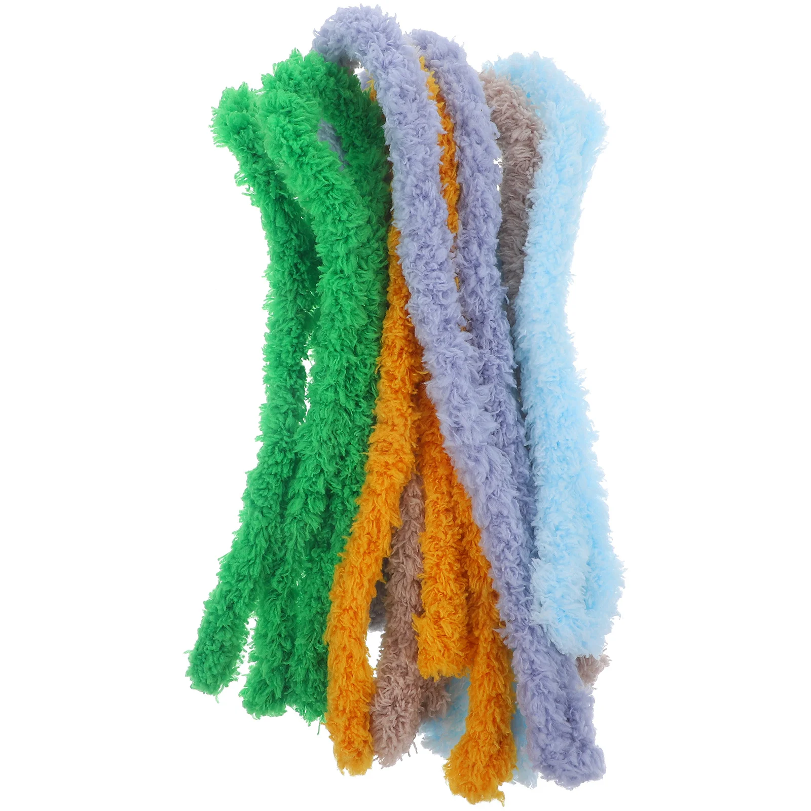 5 uds. De tallos retorcidos, limpiadores de tuberías artesanales, herramientas hechas a mano Diy, barra flexible, palos de chenilla, materiales para hacer arte para niños