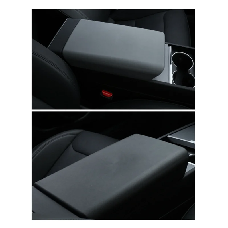 

Car Center Console Armrest Box Pad Armrest Box TPE Cover For Tesla Model Y Juniper 2025
