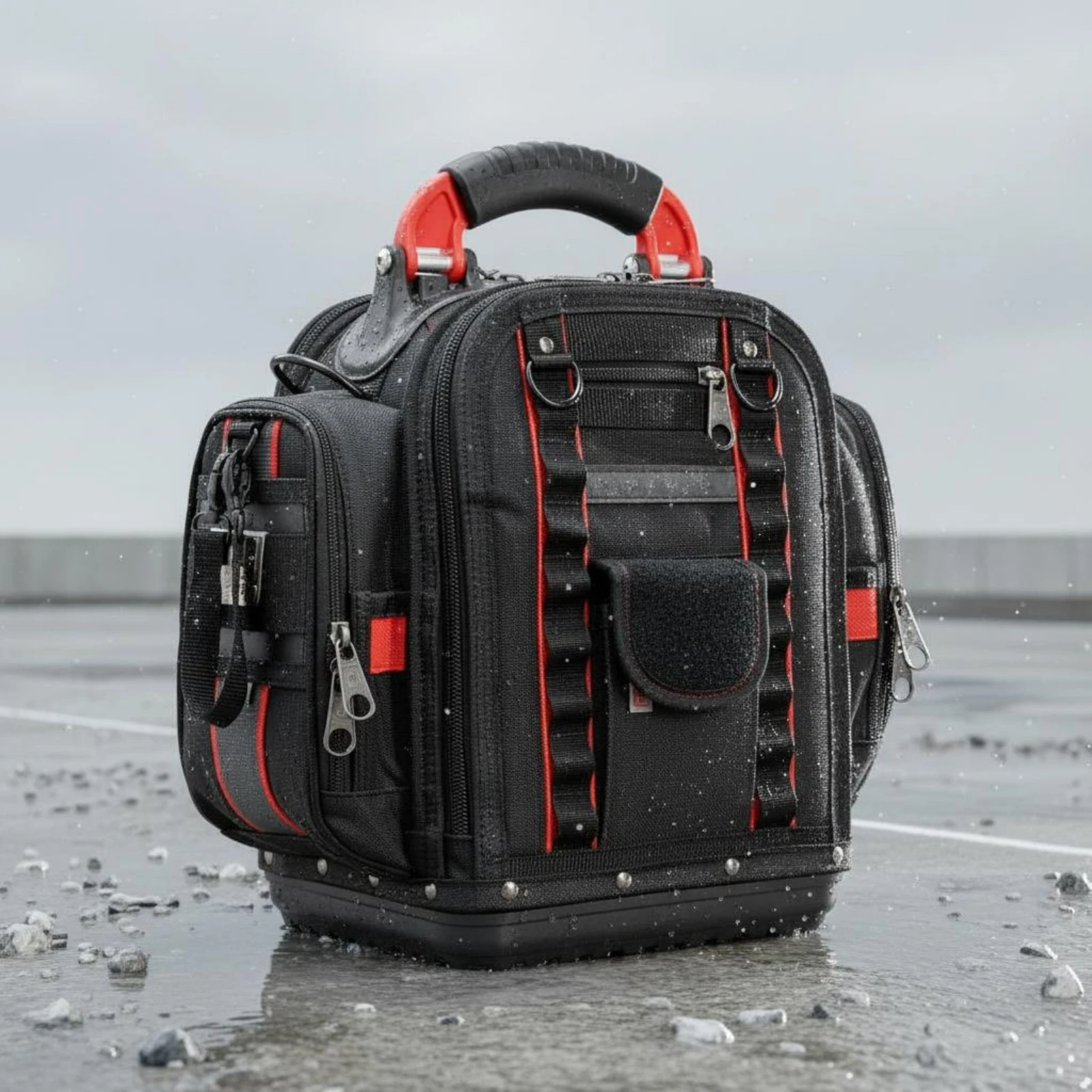 Heavy Duty Tool Backpack Thickened Portable Tool Bag Work Gear Long-Lasting Comfortable Carry for Professionals, Workshop