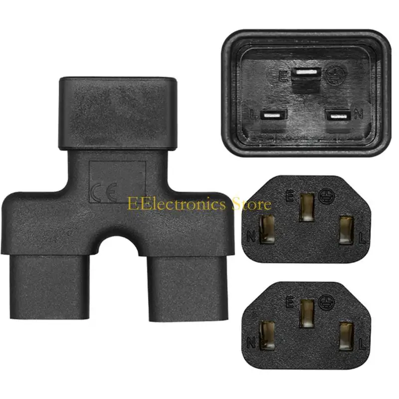 B03C Space Saving One To Two Power Cord Converters C20 Male To Double C13 Female For Server Cabinets