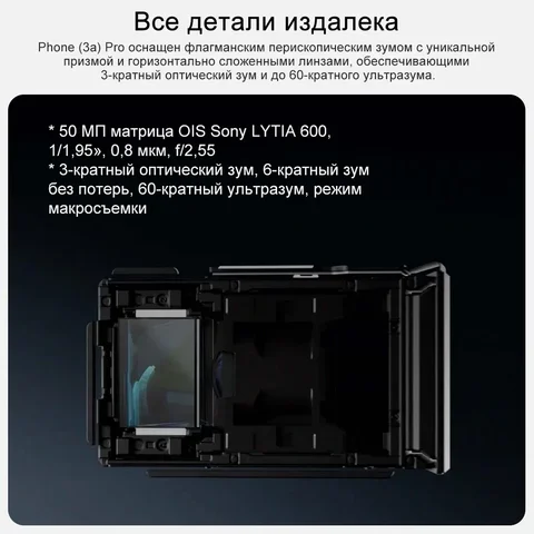 Смартфон NOTHING Phone (3a) Pro, 12/256ГБ