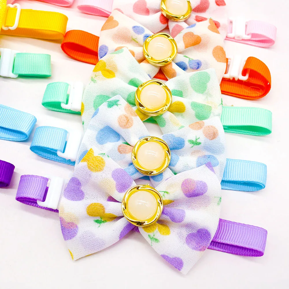 50pcs Bulk Dog Bow Tie Fashion Pet Dog Bowknot For Dogs Pets Bowties Collar Pet Dog Grooming Accessories For Small Dogs Cats