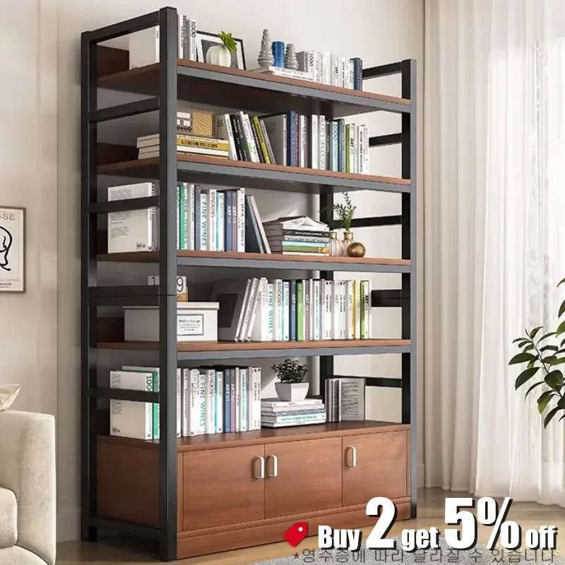 Floor bookcase New solid wood bookshelf   Home Living Room  Wall Simple Bookcase  Children's multi-layer storage shelf