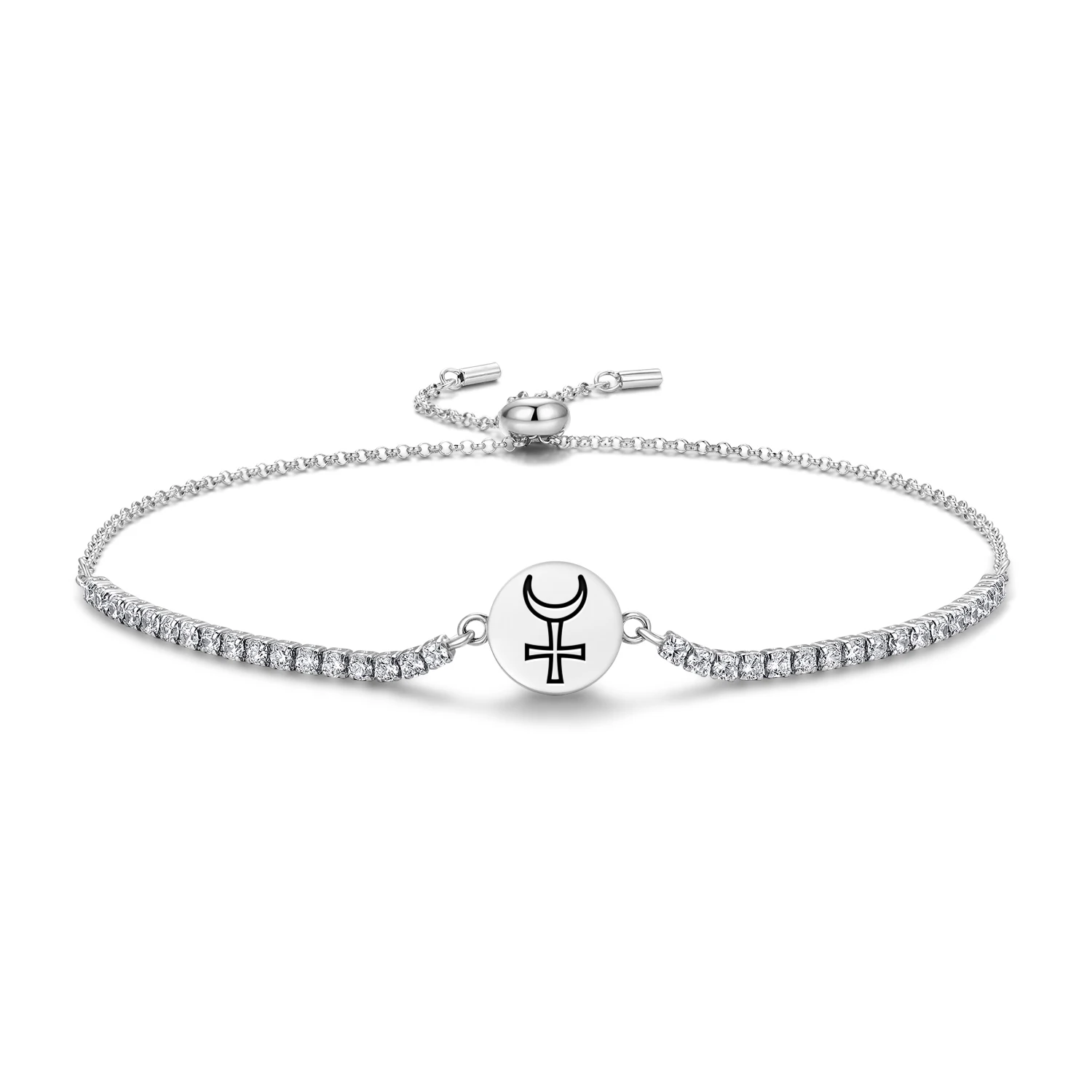 

Persian Artha Bracelet 925 Sterling Silver Symbol Adjustable Tennis Zircon Chain for Women Jewelry Fashion