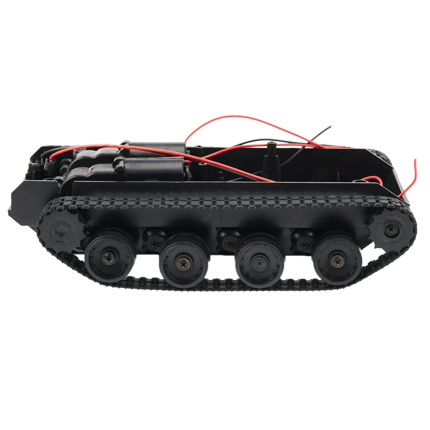 RC Tank Smart Roboter Tank Auto Chassis Kit Gummi ketten Crawler für Arduino Motor DIY Roboter Spielzeug für Kinder