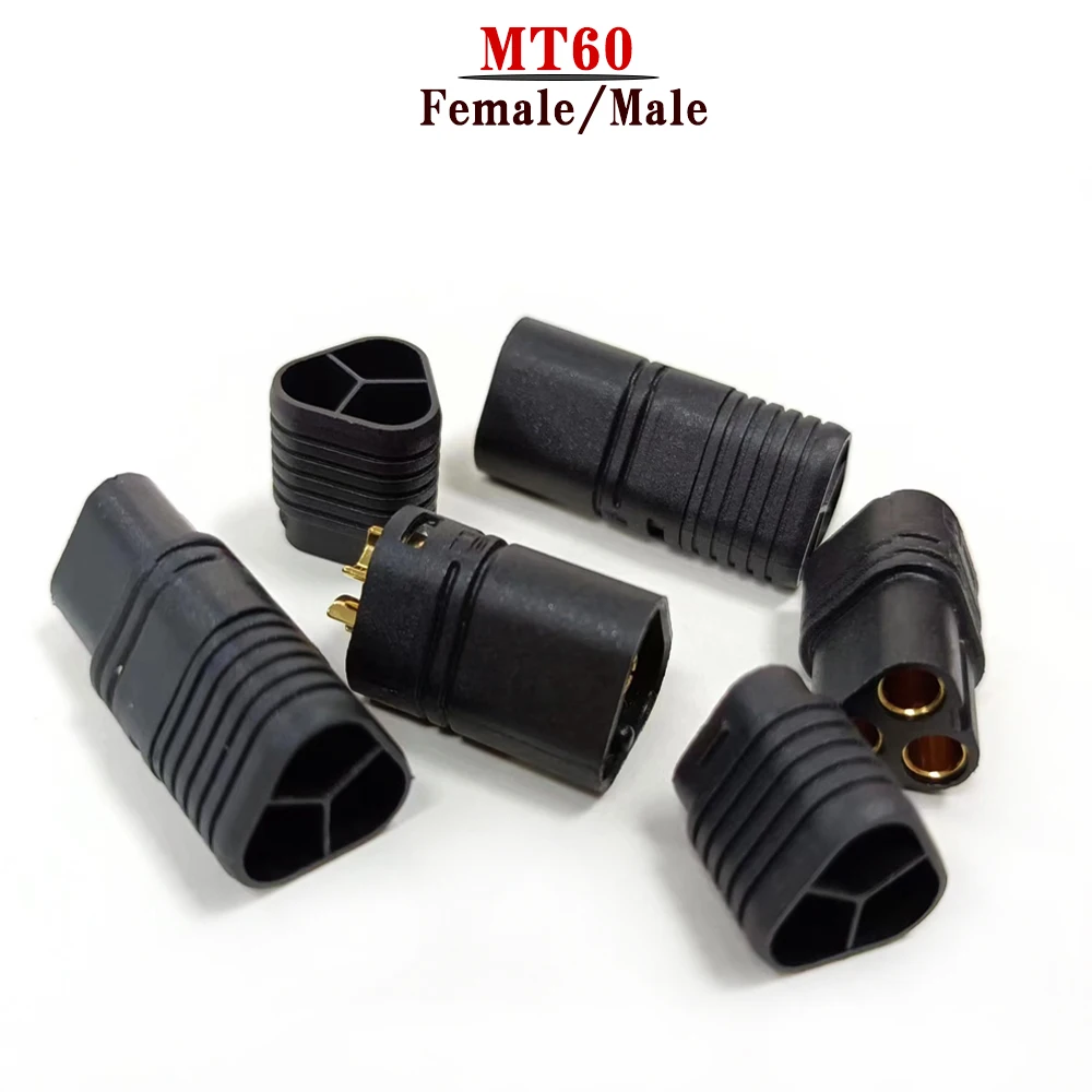 Amass MT30 MT60 3Pin 2mm Bullet Plug Male Female With Protector Sheath For RC ESC Motor Lipo Battery Drone Aircraft Parts