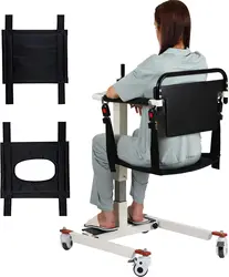 Patient Lift Transfer Chair, Patient Lift Wheelchair for Home and Car Portable Patient Lift Chair Wheelchair Lift for Home, Disa