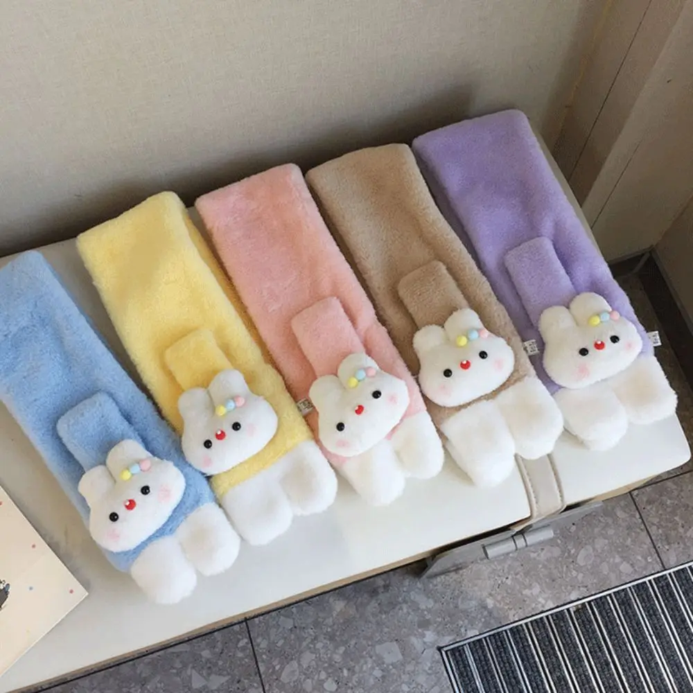 لطيف أرنب وشاح القفازات مجموعات وشاح ناعم الكرتون نمط الدفء فتاة و للجنسين وشاح الحلي موسم الخريف الشتاء