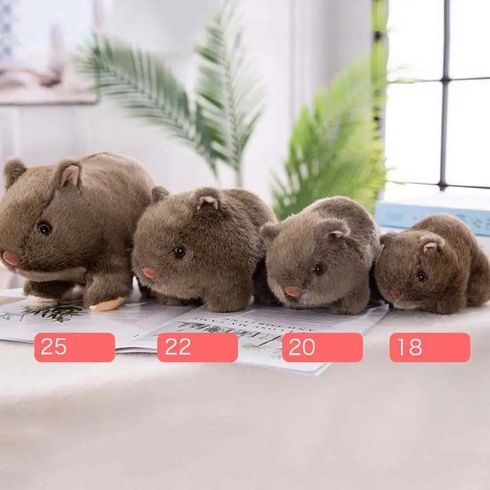 หนูแฮมสเตอร์น้อยตกแต่งบ้านสัตว์เลี้ยง Peluche Fuzzy ตุ๊กตาสัตว์ของเล่นหนูแฮมสเตอร์ของเล่นตุ๊กตาหนูแฮมสเตอร์ตุ๊กตา Plush ตุ๊กตาสัตว์ของเล่น