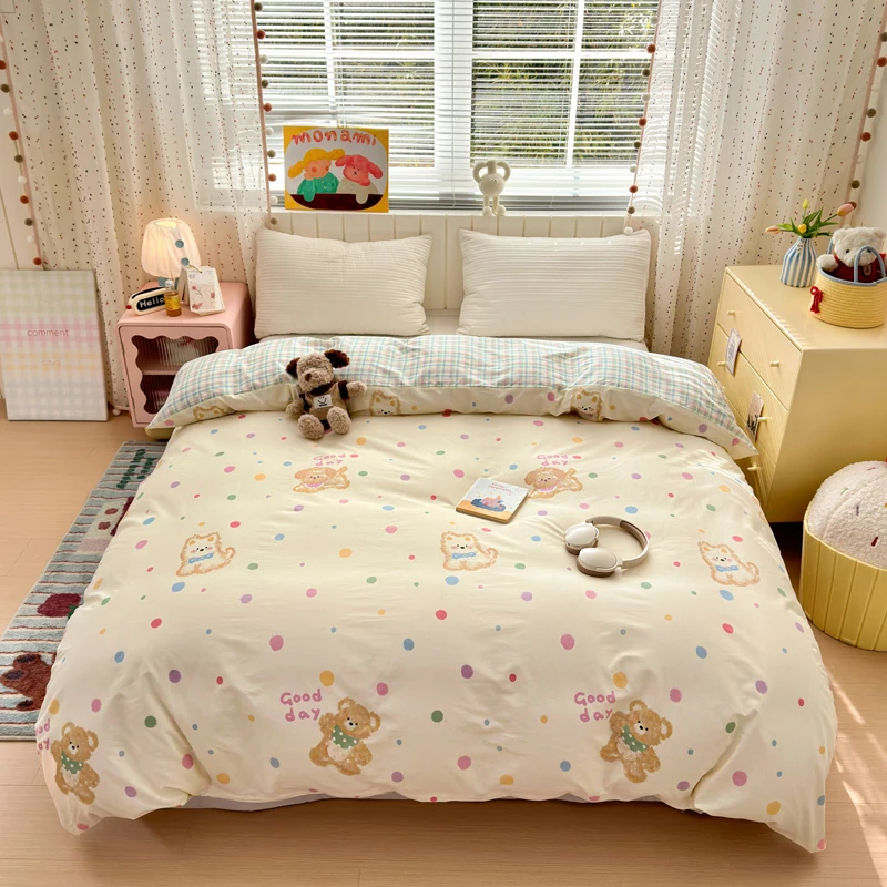 

Children's Duvet Cover 100% Cotton Soft Single Size Cover for Boys And Girls