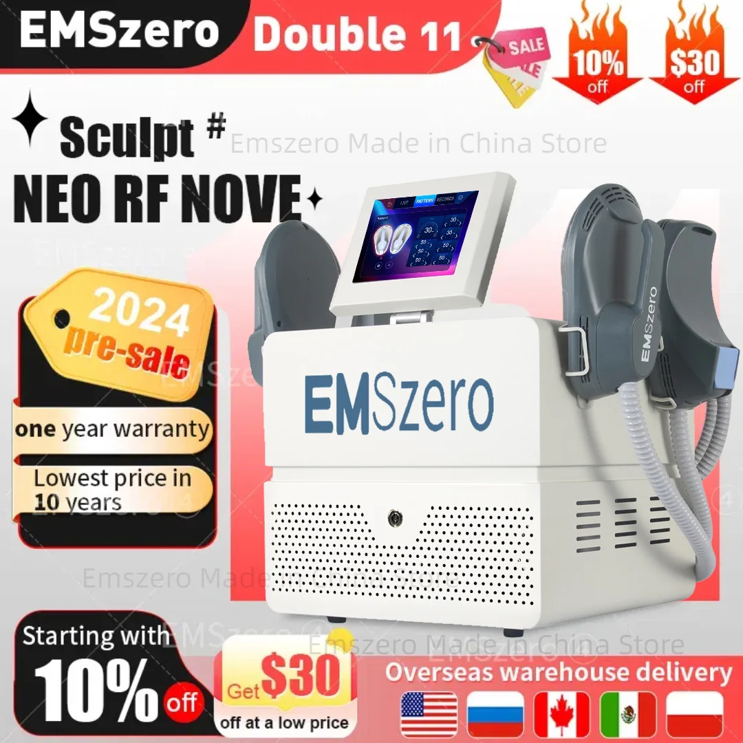 

Emszero Nova EMS 6500W 200Hz Neo Hi-emt Muscle Sculpt Machine With 4 Handles And Pelvic Stimulation Pad Optional