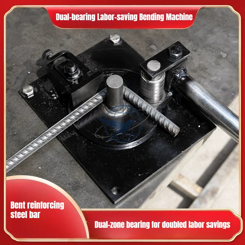 Small Manual Steel Bar Hoop Bending Machine Hand Operated Round Steel Bender for Construction