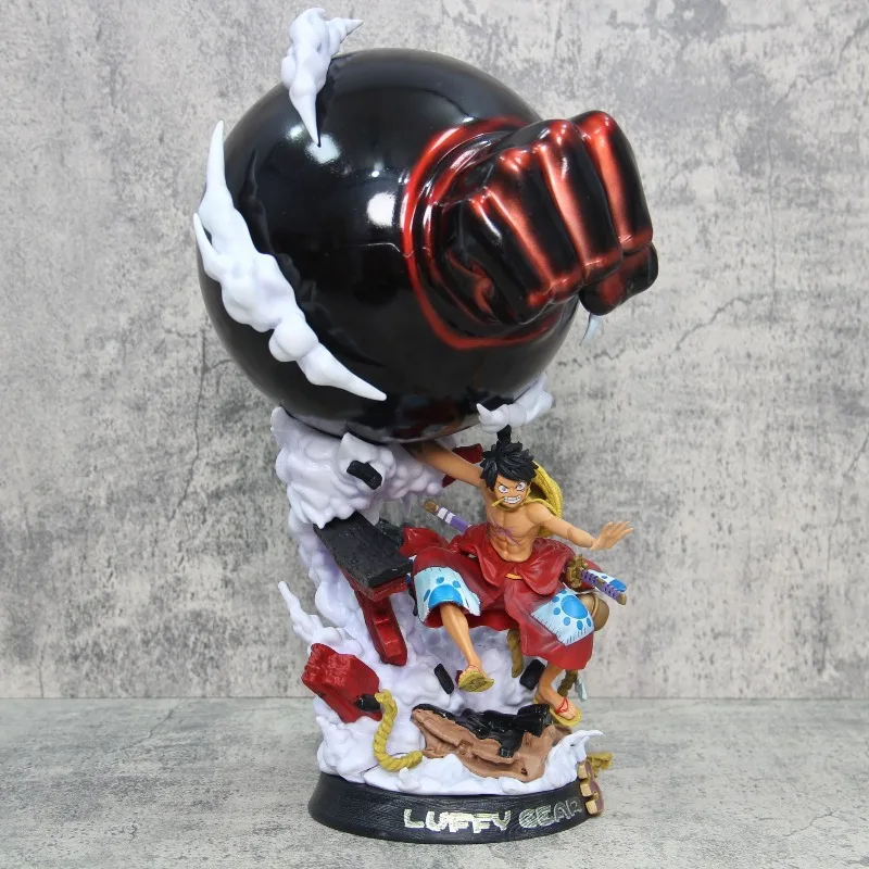 39 cm ONE PIECE Figur Monkey D. Ruffy Drei Ebenen GK Anime Sammlung Modell Desktop Ornament Dekorationen Kinder Spielzeug Geschenke