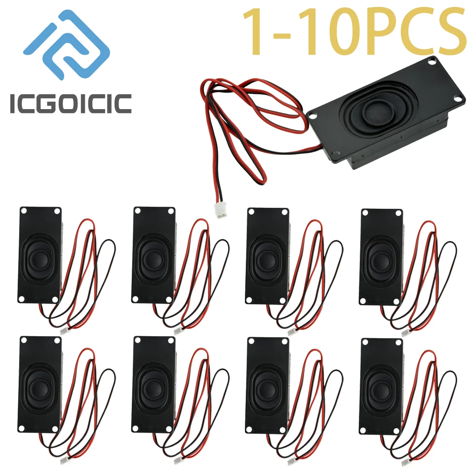 1/2/10PCS Mini Speaker 3070 8Ohm 3W Voice Box Sound Music Cavity Loudspeaker DIY Advertising TV PC Speaker Computer