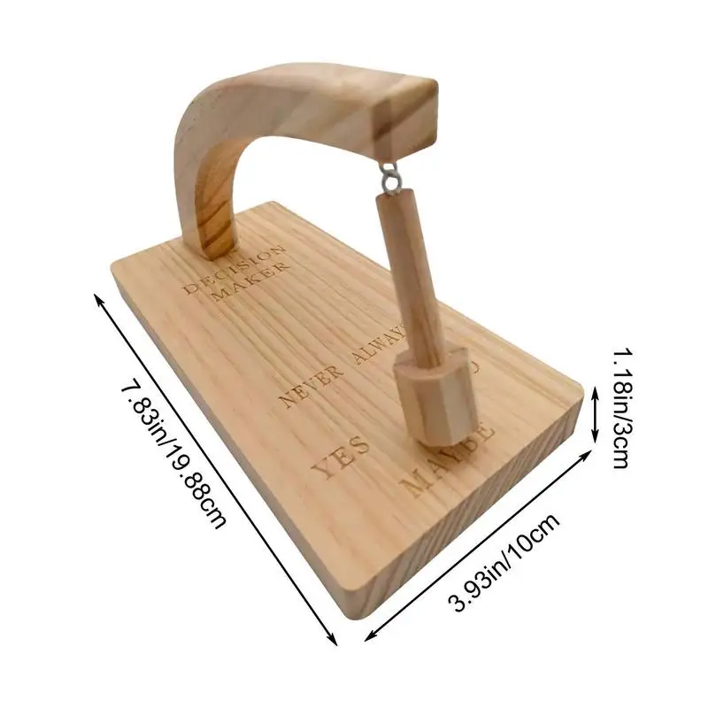 Decision Maker Pendulum Wooden Maker Swing Pendulum Desk Tabletop Game Toy Creative Magnetic Decision Maker For Women Men Boys