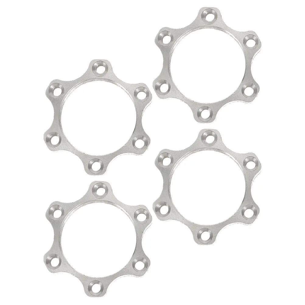 

4Pcs Bike Disc Brake Rotor 6 Bolt Flange Adapter Aluminum Alloy High Compatibility Optimized Contact Area for Cycling Adventures