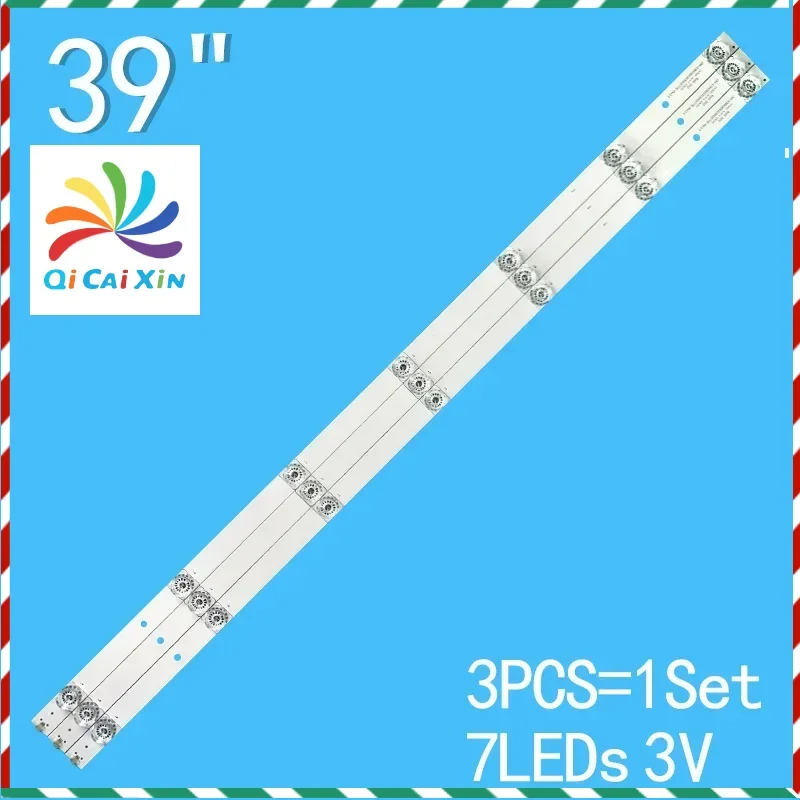 

3V 742mm 3pcs/kit LED Backlight srtip 7lamp CRH-K385C8003030030771E-Rev1.1 For 39CE1270 D1