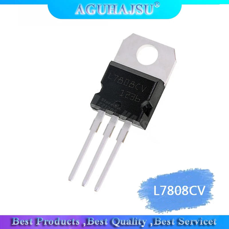 10PCS L7808CV TO220 L7808 TO-220 7808 LM7808 MC7808 new 8V three-terminal regulator 1.5A triode electronic components