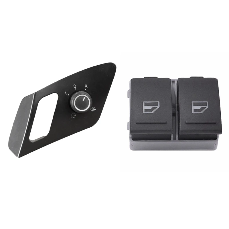 Power Heating Folding Rearview Mirror Control Switch For Golf 7 Mk 7 2015-2019 & Window Control Switch Button